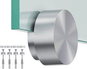 Sistema di fissaggio per vetro RVS 4 pezzi | Supporto per vetro | Supporto per specchio | Supporto per tavolo per spessore di pannelli 2 – 4,5 mm | Supporto per vetro per cucina | Sostegno per vetro in acrilico | Fissaggio con clip