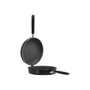 Aeternum AP000086 Black Pearl Girafrittata Antiaderente 24 cm Alluminio Induzione colore Nero