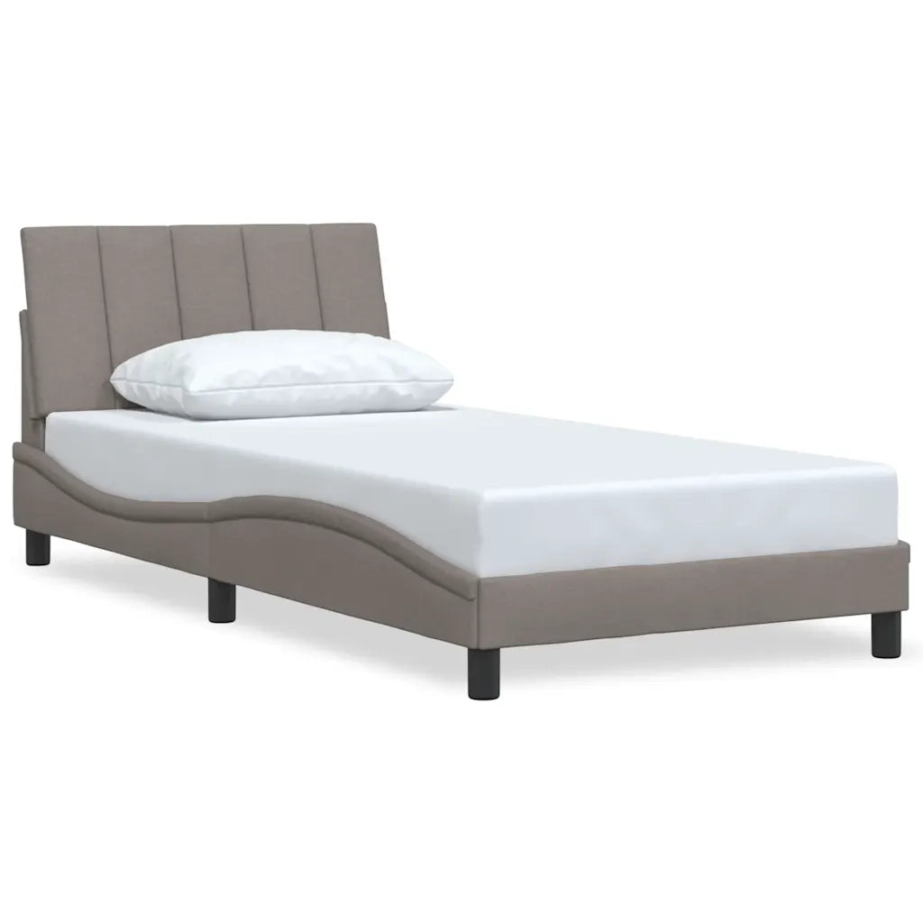 Giroletto senza Materasso Hanko Tortora 100x200 cm in Tessuto 3310374