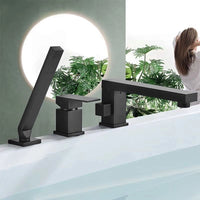 Rubinetto Da Vasca Rea Glen Black In Tre Parti