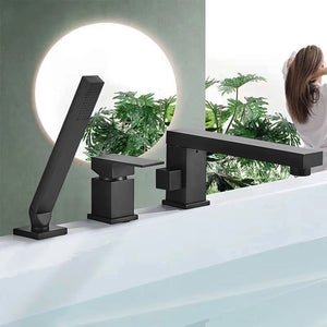 Rubinetto Da Vasca Rea Glen Black In Tre Parti