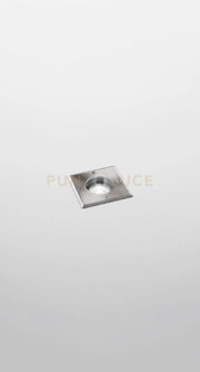 FLOOR SQUARE SEGNAPASSO L.11CM ATTACCO GU10 IP67 CROMO IN ACCIAO E ALLUMINIO