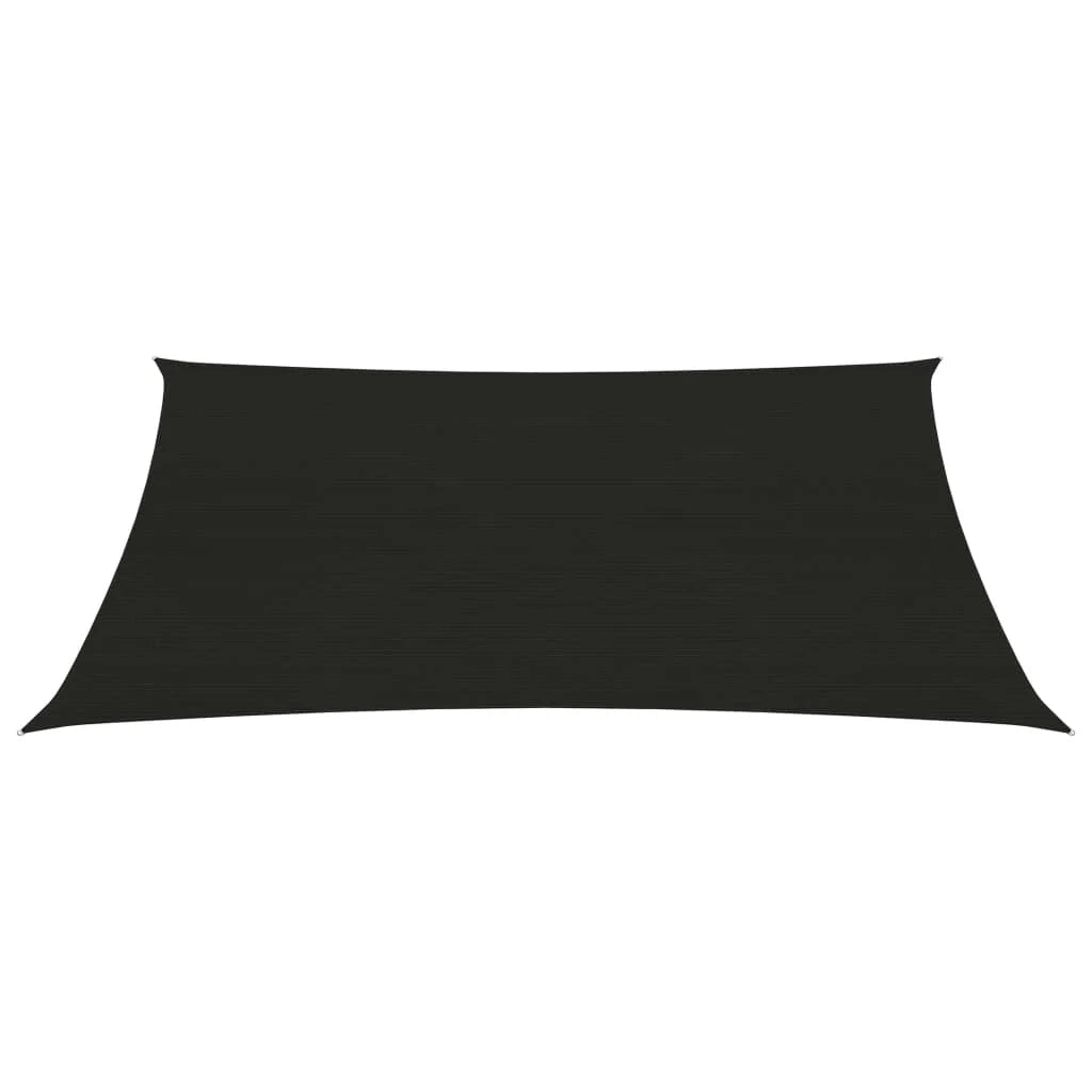 Vela ombreggiante 160 g/m² nera 6 x 7 m HDPE 02_0009226