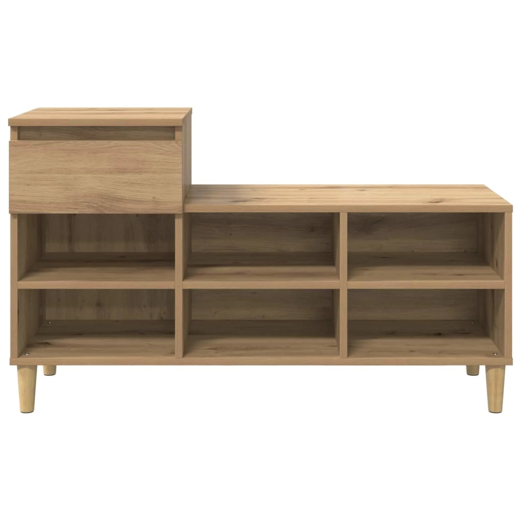 Scarpiera | Mobile per scarpe Rovere artigianale 102 x 36 x 60 cm