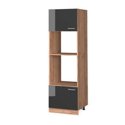 Vicco Set mobili bagno Antracite lucido 60 cm