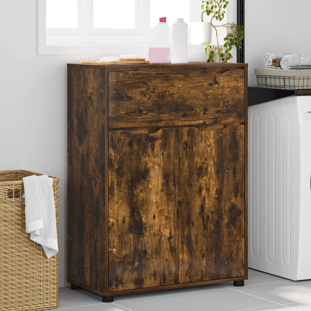 Mobile da Bagno | Armadio da bagno con cassetto Rovere fum¨¦ 72,5 x 36,5 x 100 cm