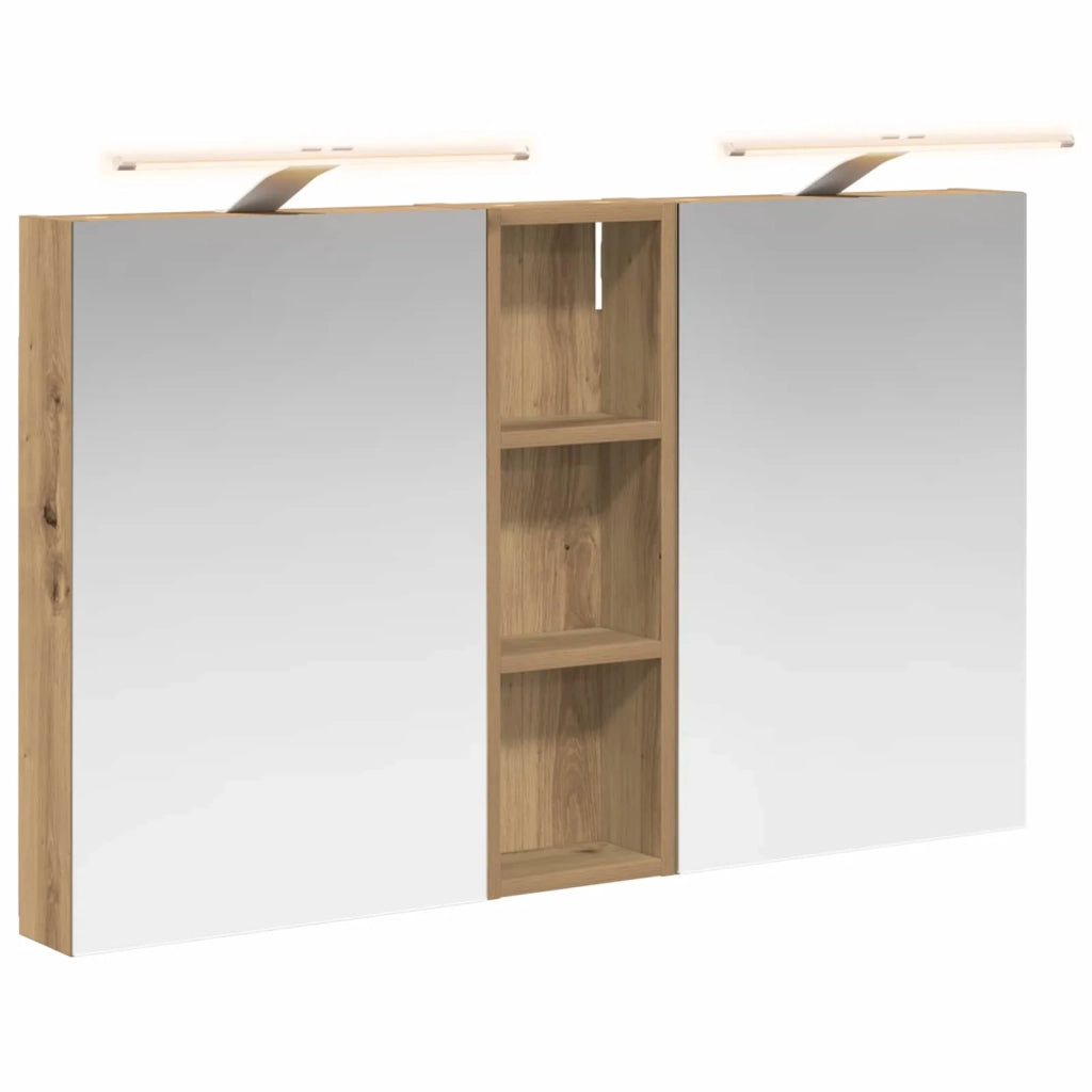 Set di Armadi da Bagno con porta 3 pcs 100 x 10,5 x 60,5 cm