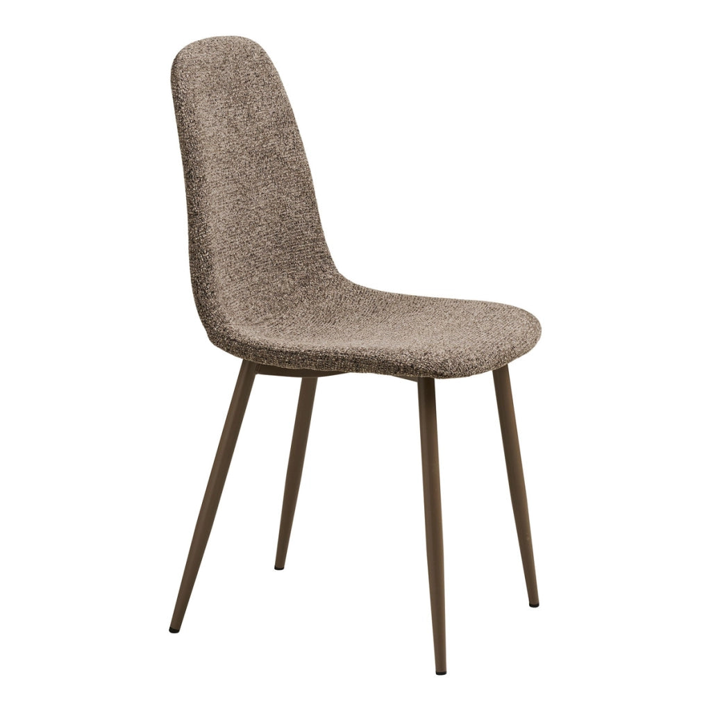Set di 2 Sedie Stockholm, Marrone, Tessuto, 54x44x88 cm