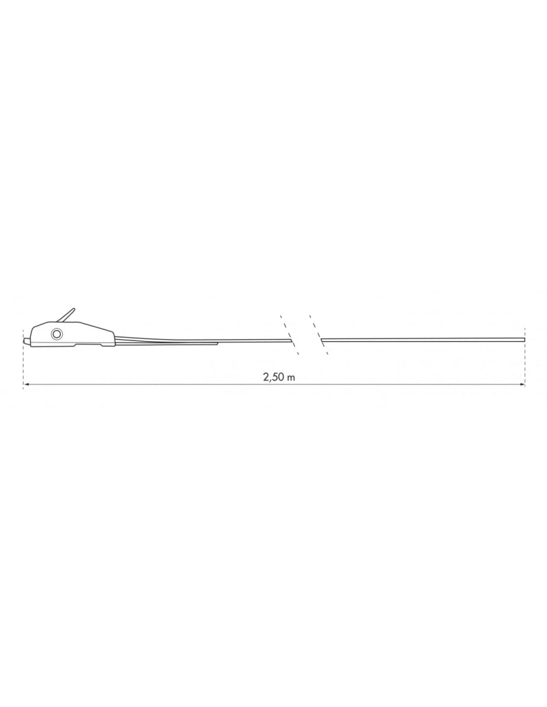 Cinghia di serraggio 2,5 m con fibbia autobloccante, rossa – THIRARD