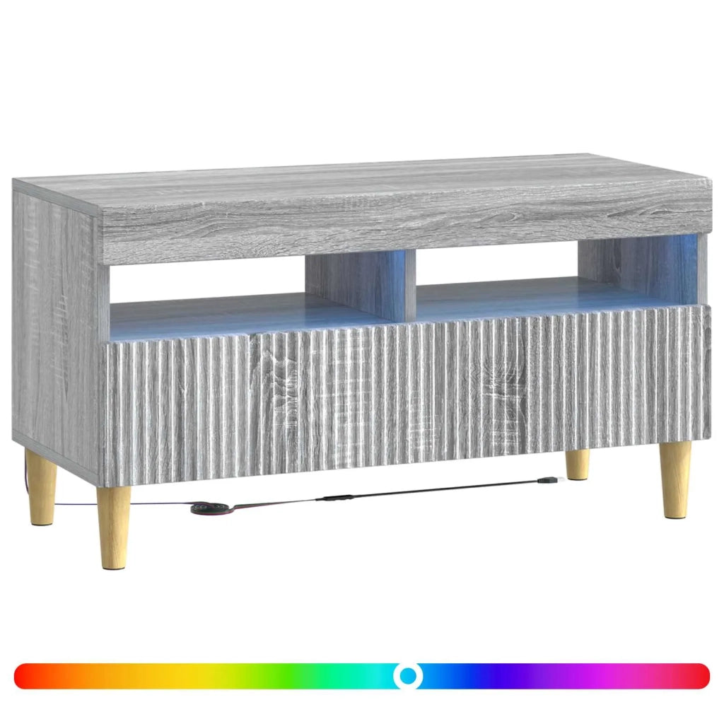 Mobile TV LED Sonoma grigio Legno ingegnerizzato 896781