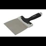 SPATOLA RASATURA 140MM INOX CON MANICO GOMMA