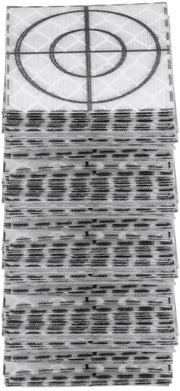 Tape riflettente 80 pezzi 30 x 30 mm autofissante per interruttori totali bianco.