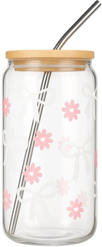 Tazza da 16 oz con coperchio - Maniglia in acciaio inossidabile - Disegno di serratura charme - Vaso di alta qualità - Multifunzionale