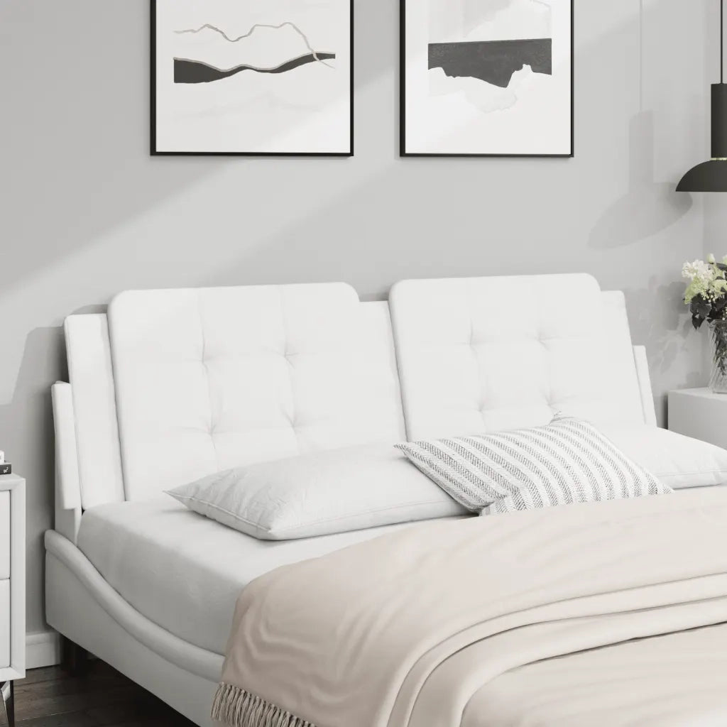 Cuscino Testiera Zadar Bianco 160 cm in Similpelle CFW8428733
