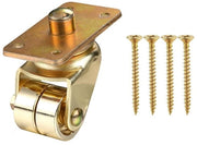 Piano Ruote - Zwenk Ruote 360 Gradi di Rotazione - Materiale di Alta Qualità in Acciaio - Duraturo - Incluso: Viti - Peso 435 g/unità - Ruote per Mobili
