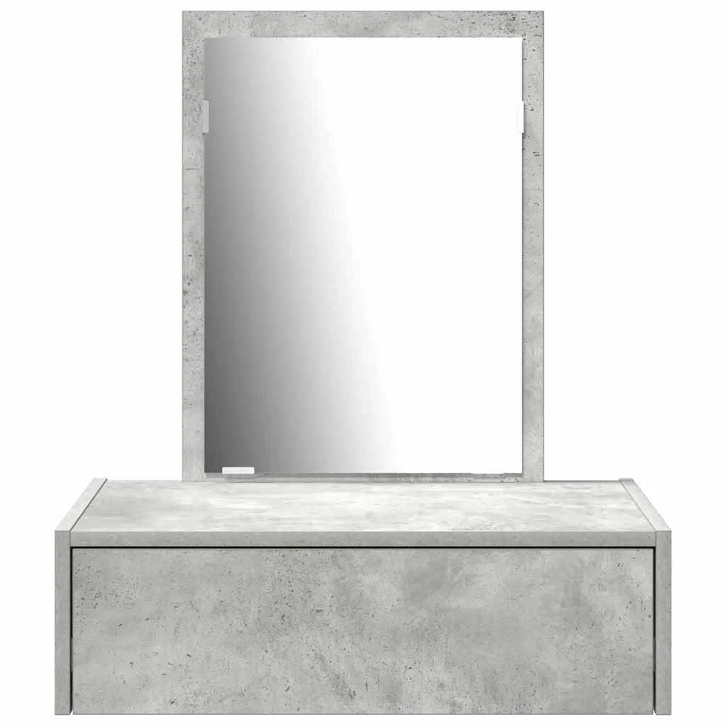 Toeletta | Tavolo da Trucco Grigio 60 x 40 x 70 cm Legno multistrato