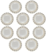 Punti di cucito in plastica e resina, forma fiore, 10 pezzi, per abbigliamento e cucito, robusti e resistenti, ideali per la decorazione.
