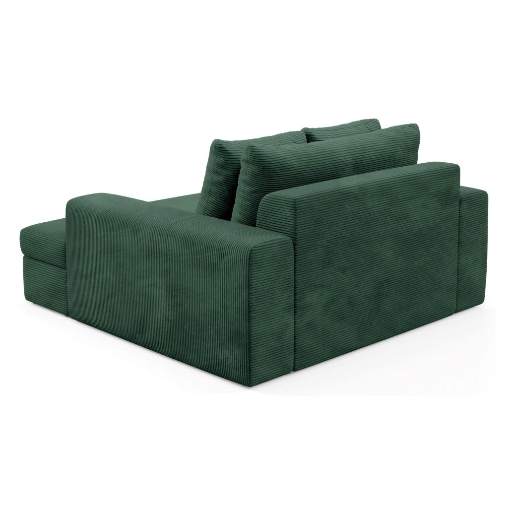 Comazzo, Divano Fisso 2 Posti Cuscini Sfoderabili, 162x167x86h cm Verde