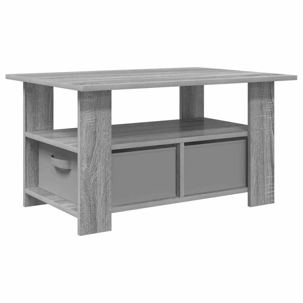 Tavolino da salotto | Tavolino da caff¨¨ | Tavolino da Soggiorno con cassetto Grigio Sonoma 77 x 55 x 42 cm