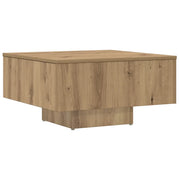 Tavolino da salotto | Tavolino da caff¨¨ | Tavolino da Soggiorno Rovere Artigianale 60x60x31,5 cm Truciolato