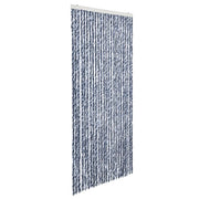 Zanzariera Blu Bianco e Argento 100x220 cm Ciniglia CFW6509523