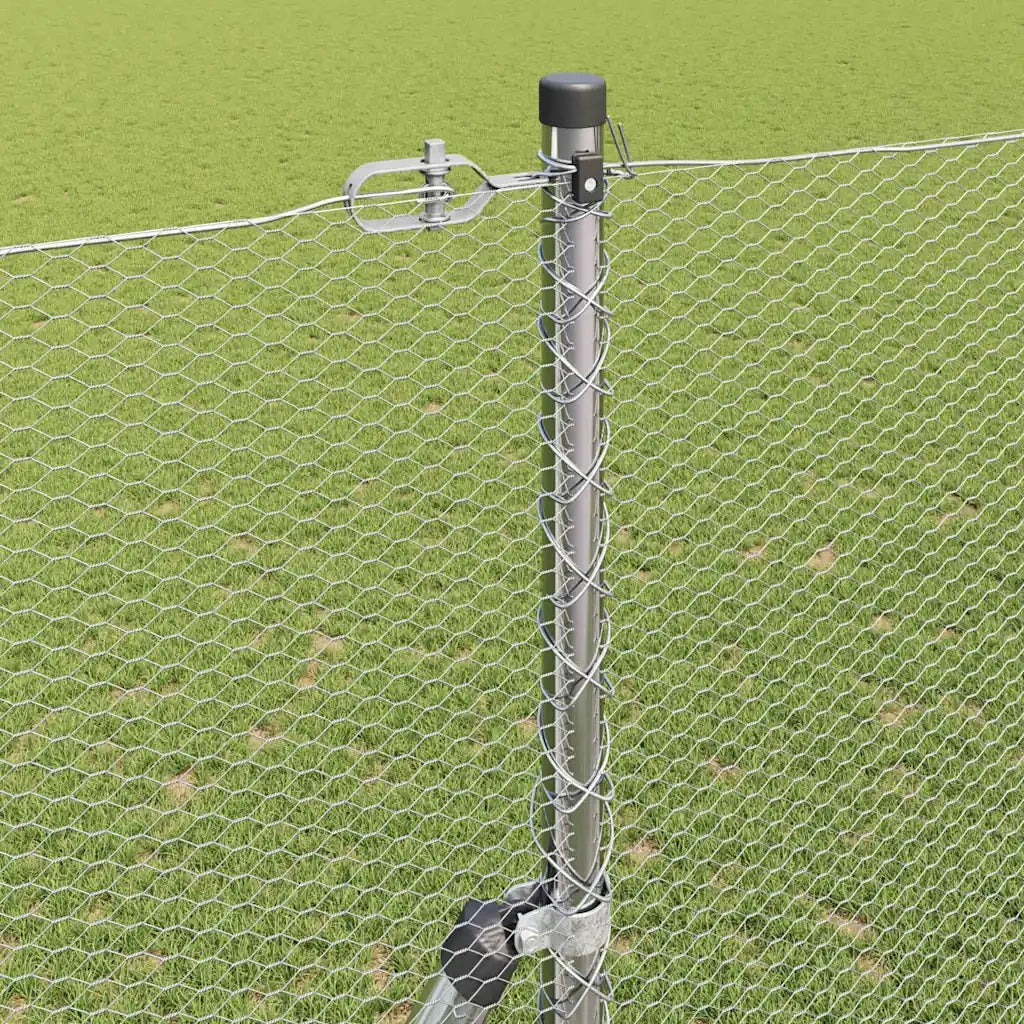 Palo della recinzione Argento 50 x 1,6 m (rete da 13 mm)