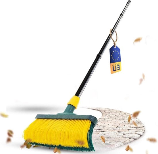 Aspirapolvere premium con setole curve e lama da 30 cm - Ideale per giardino, erba sintetica, campeggio e strada