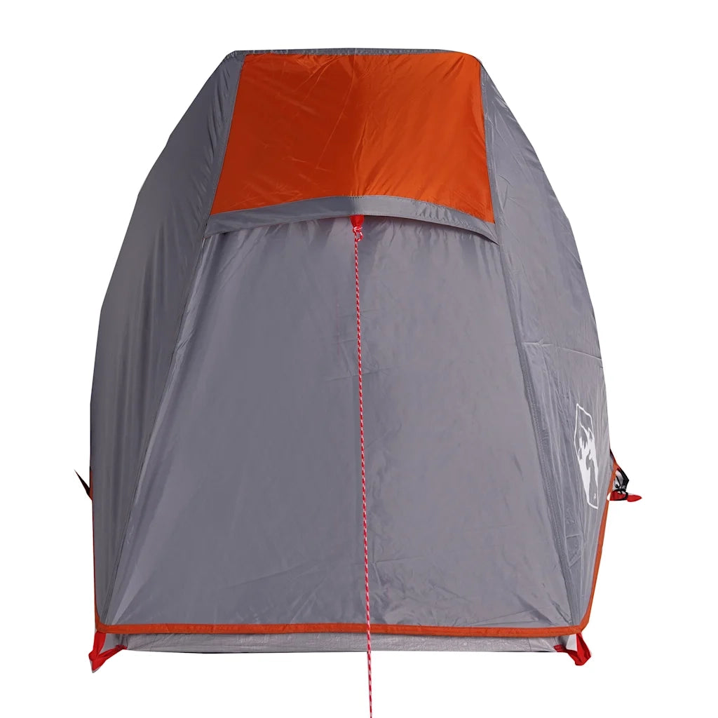 Tenda Campeggio Tunnel 1 Persona Grigia Arancione Impermeabile 94610