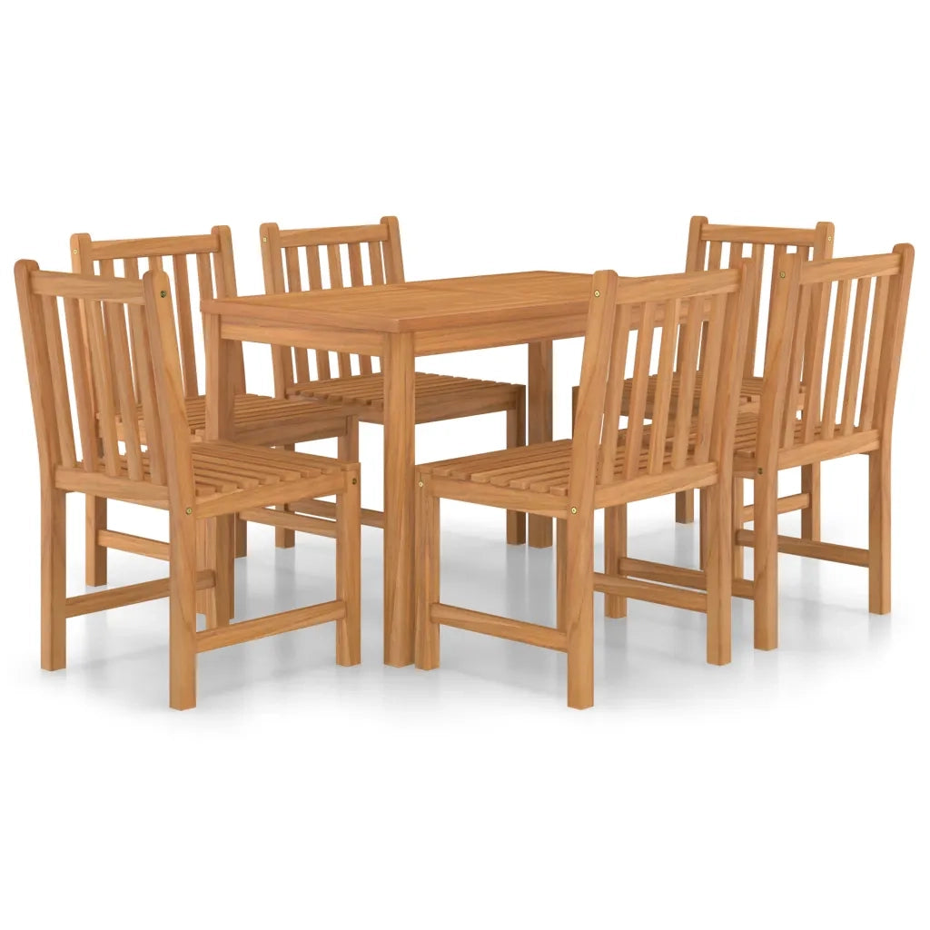 Set da pranzo da giardino 7 pz 120x70 cm in legno massello di teak 3059928