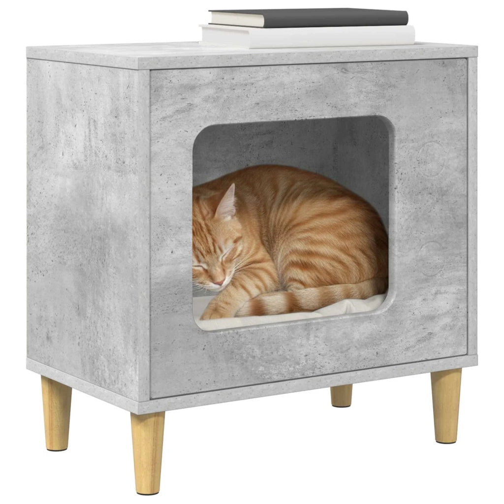 Casa per Gatti Calcestruzzo 51 x 30 x 52 cm Legno multistrato