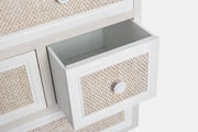 Cassettiera Legno Bianco Rustico da Interno - EVERETT