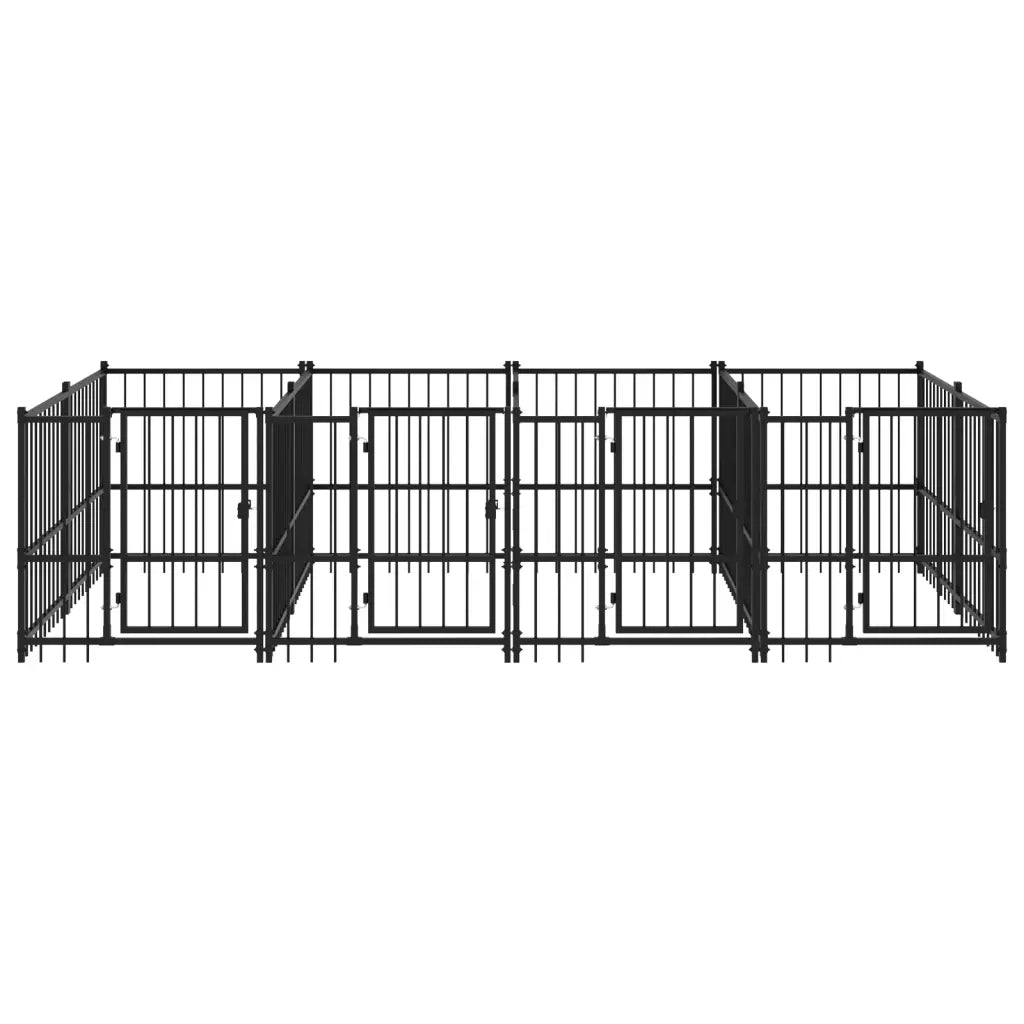 Gabbia per Cani da Esterno in Acciaio 7,51 mÂ²