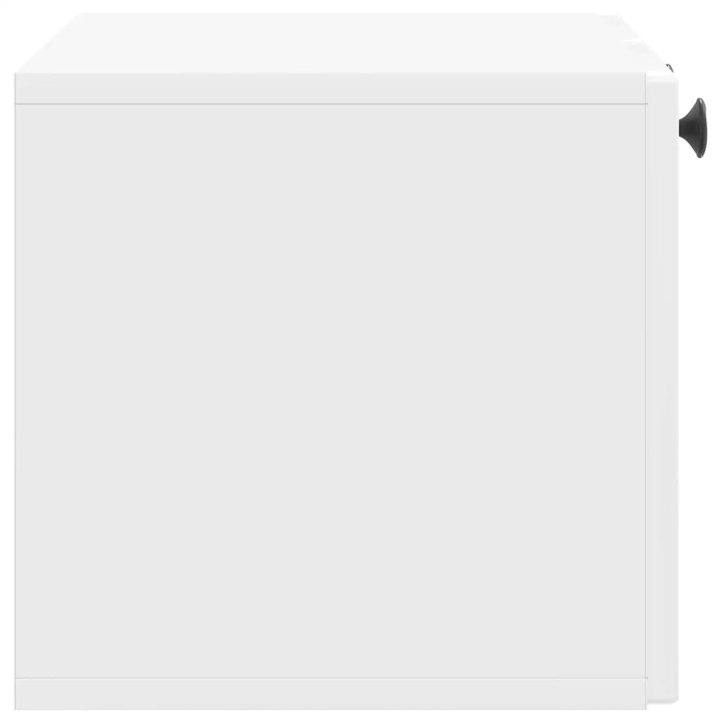 Mobile Porta TV da Muro Bianco Lucido 59,5 x 31 x 30 cm