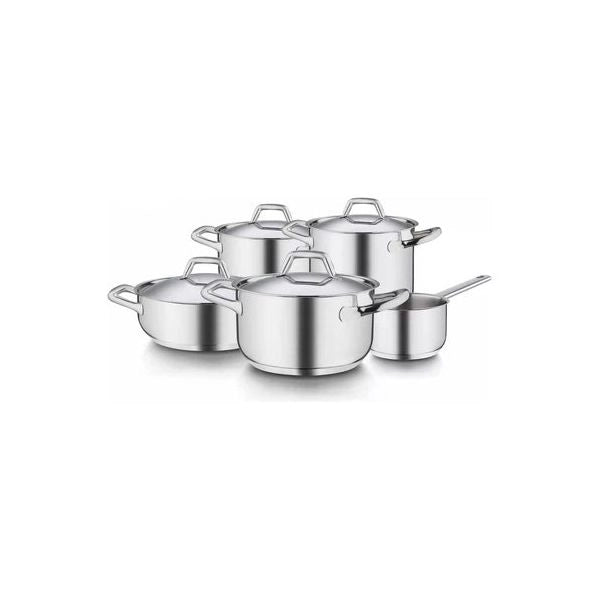 Batteria pentole barazzoni 163909 chef line cromo lucido