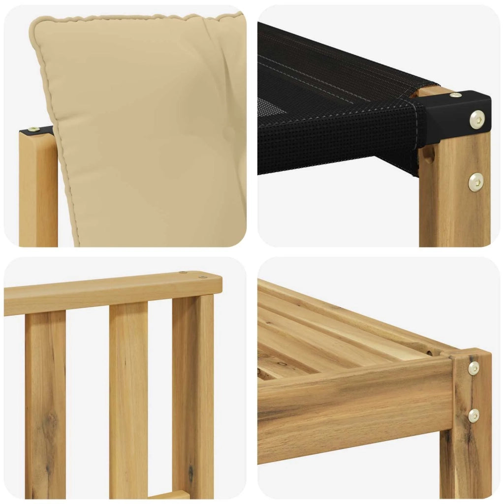 Set di divani da esterno 7 pz Bianco e Beige 3389259