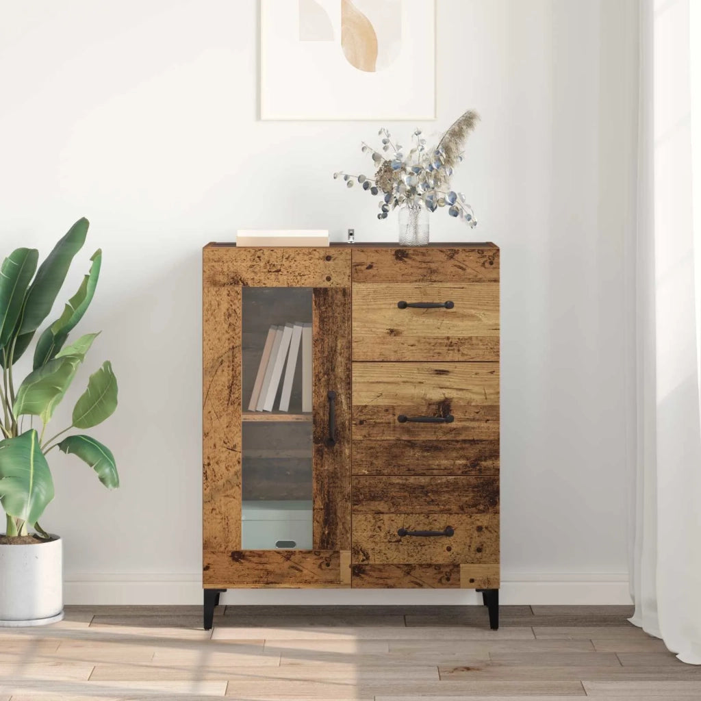 Credenza | Madia | Buffet da pranzo | Armadio da pranzo con cassetto Legno vecchio 69,5 x 34 x 90 cm