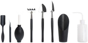 Kit di attrezatura per giardinaggio, 8 pezzi, kit di attrezatura per piante grasse, kit di attrezatura per piante grasse, kit di attrezatura per bonsai, per il rinnovo di piante grasse, piantine, piante da appartamento
