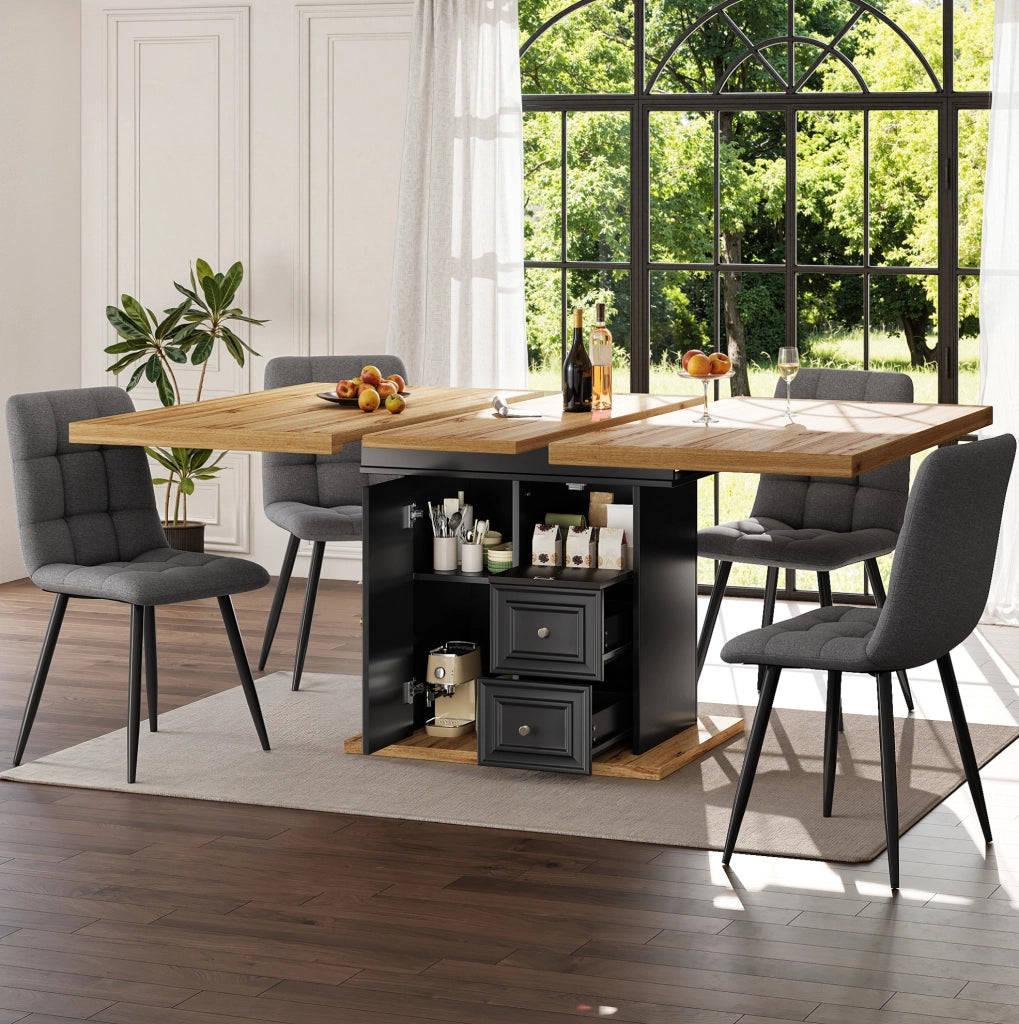 Tavolo da pranzo allungabile 110-140x80 cm in MDF
