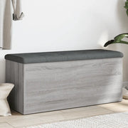 Panca Portaoggetti-Sgabello-Panca con Contenitore Grigio Sonoma 102x42x45 cm Legno Multistrato 992281