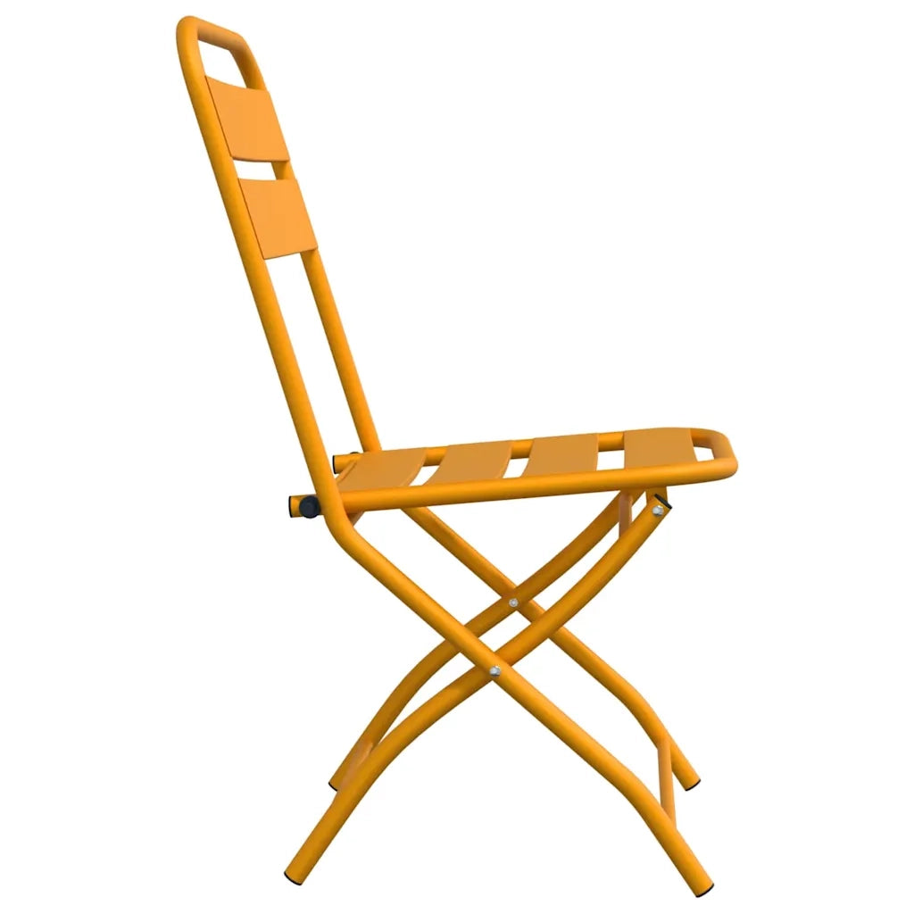 Sedia Pieghevole da Giardino 2 pz | Sedie da Esterno Senape 42 x 52 x 82cm