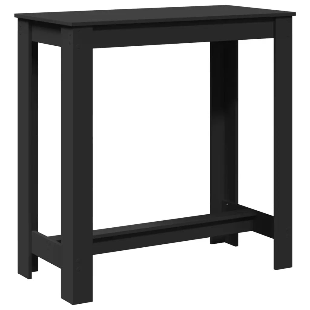 vidaXL Tavolo da Bar Nero 102x50x103,5 cm in Legno Multistrato