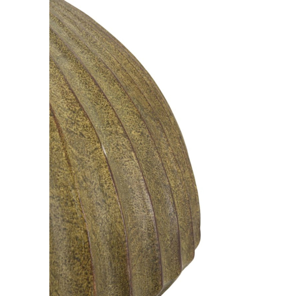 Vaso Decorativo VKH821, Verde, Poliresina, 40x40x26,5 cm