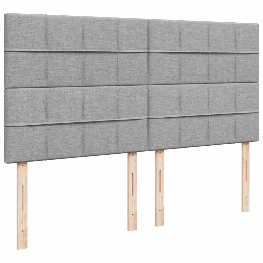 Giroletto a Molle con Materasso Grigio Chiaro180x200 cm Tessuto 3294047