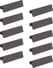 Maniglia per mobili in stile antico, maniglia per porta armadio in alluminio, 10 pezzi, spaziatura fori 64 mm, maniglia quadrata per viti in antracite.