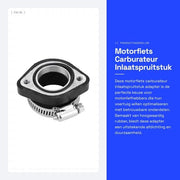 Adattatore di carburatore per motori con iniettore 28 mm - guarnizione in gomma - VM24 - installazione pratica - compatibile con Mikuni Keihin