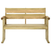 Panchina da Giardino | Panca da Giardino 121 cm in Legno di Pino Impregnato