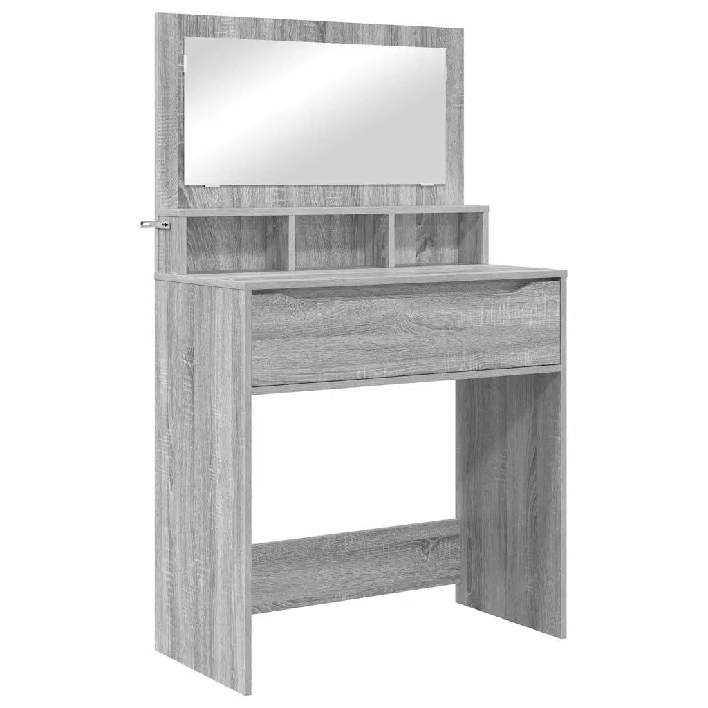 Tavoli da Trucco per Camera da Letto con cassetto Grigio Sonoma