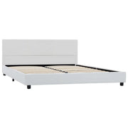 Giroletto-Struttura Letto Bianco in Similpelle 160x200 cm 981855
