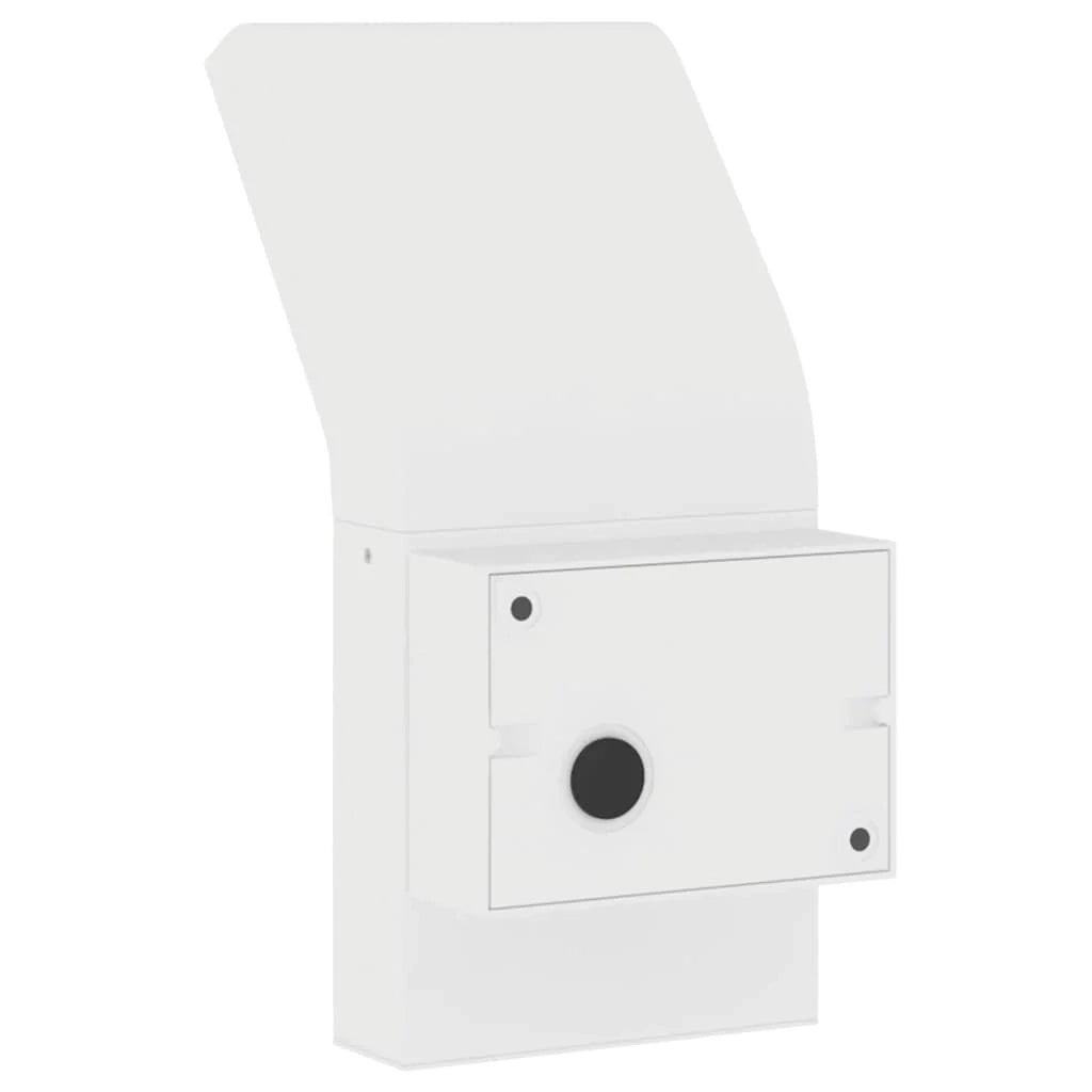Set di 2 applique LED da esterno con sensore PIR 10 x 15 x 22 cm alluminio bianco 02_0056590