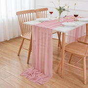 Tela da Tavolo in Tessuto Decorativo - 300 x 70 cm - Decorazione di Matrimonio Romantica